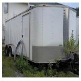 16 Ft Box Trailer Enclosed V front 716VTRW Content
