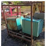 2 Hyd or Fuel Tanks on Metal Skid