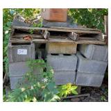 Pallet 12' Concrete Cinder Block