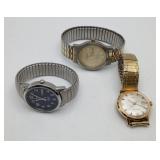 Mens Timex & Benrus Calendar Wristwatches Watch