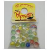 MIP Vintage Pepsi Advertising Marbles Shooter