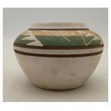 Sioux Kate Dismounts Native American Pottery Bowl