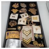 Military Gold Filled Badges Pins Navy ROTC Earring