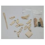 Group Carved Bone Jewelry