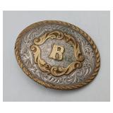 Montana Silver Smiths Sterling Plate Belt Buckle