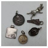 Group Sterling Charms Cowboy Hat Pendants 14.7g