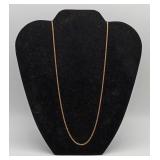 18k Gold Twisted Rope Chain Necklace 8.2 grams