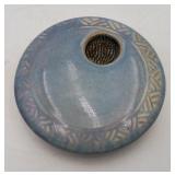 VTG Studio Pottery Round Ikebana Vase Flower Frog