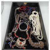 Tribal Style Necklace Beaded Bracelet Jewelry