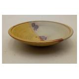 Signed Vintage Studio Art Pottery Glazed Yellow