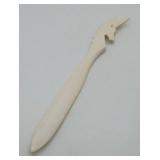 Carved Bone Unicorn Horse Letter Opener