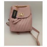 NWT Bebe Hera Quilted Mini Backpack Blush Pink