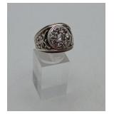 Sterling Silver Cluster CZ Ring