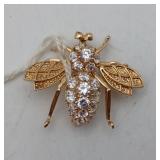 14k Gold Bee Brooch in Likeness Herbert Rosenthal