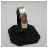 Sterling Silver Reverse Dome Cuff Bracelet 15.7g