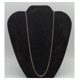 Sterling Link Necklace NOT MARKED 11g
