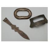 Sterling Hair Barrettes Letter Opener 42 Grams