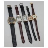 Men's Leather Band Watches Wristwatches