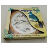 National Audubon Society Singing Bird Clock NIB