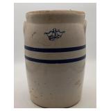 3 Gallon Stoneware Crock Butter Churn Blue Crown