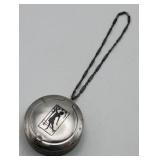 Art Deco Sterling Silver Powder Compact  45gms