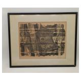 THE NET by Georges Schreiber signed Lithograph