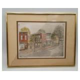 Joan Graybeal-Menard Etching Georgetown Pharmacy