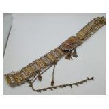 Antique Silver Ottoman Belt Turkish Gold Accents