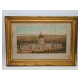 Washington DC Edward Sachse Lithograph 1871