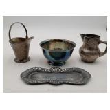 Victorian Silverplate Creamer Undertray LOT