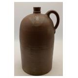 Antique Brown Stoneware 3 Gallon Primitive Jug