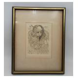 Authentic Salvador Dali CERVANTES Etching