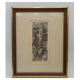 FETE CHAMPETRE Jacques Villon Authentic Etching