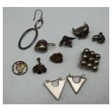 30 Grams Sterling Silver Miss Match Earrings