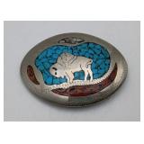 Southwestern Turquoise Belt Buckle