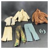 Vintage Doll Clothes Lot: G.I. Joe Type Various