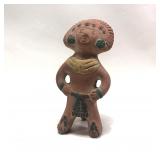 Ceramic Aztec Primitive Sculpture Figurine Person