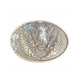 Vintage Brass Belt Buckle USA 1776 Bicentennial
