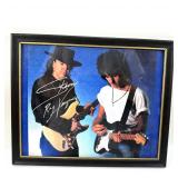 Stevie Ray Vaughn Photo +Unauthenticated Signature