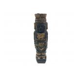 Carved Wood Tiki Candle