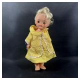 Vintage Doll Blonde Hair Blue Eyes