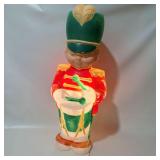 Holiday Blow Mold Drummer Boy Green Hat