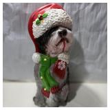 Holiday Blow Mold Big Sheepdog Dog