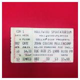 Vintage Concert Ticket Stub: John Melloncamp