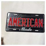 Metal American Made License Plate