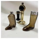 Vintage Avon Bottle Lot - Boots