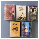 Cassette Tape Lot: Heavy Metal AC/DC and 80s