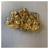 Vintage Nymphs Brass Belt Buckel