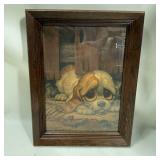 Vintage Big Eye Gigi Dog Print