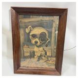 Vintage Gigi Big Eye Dog Print
